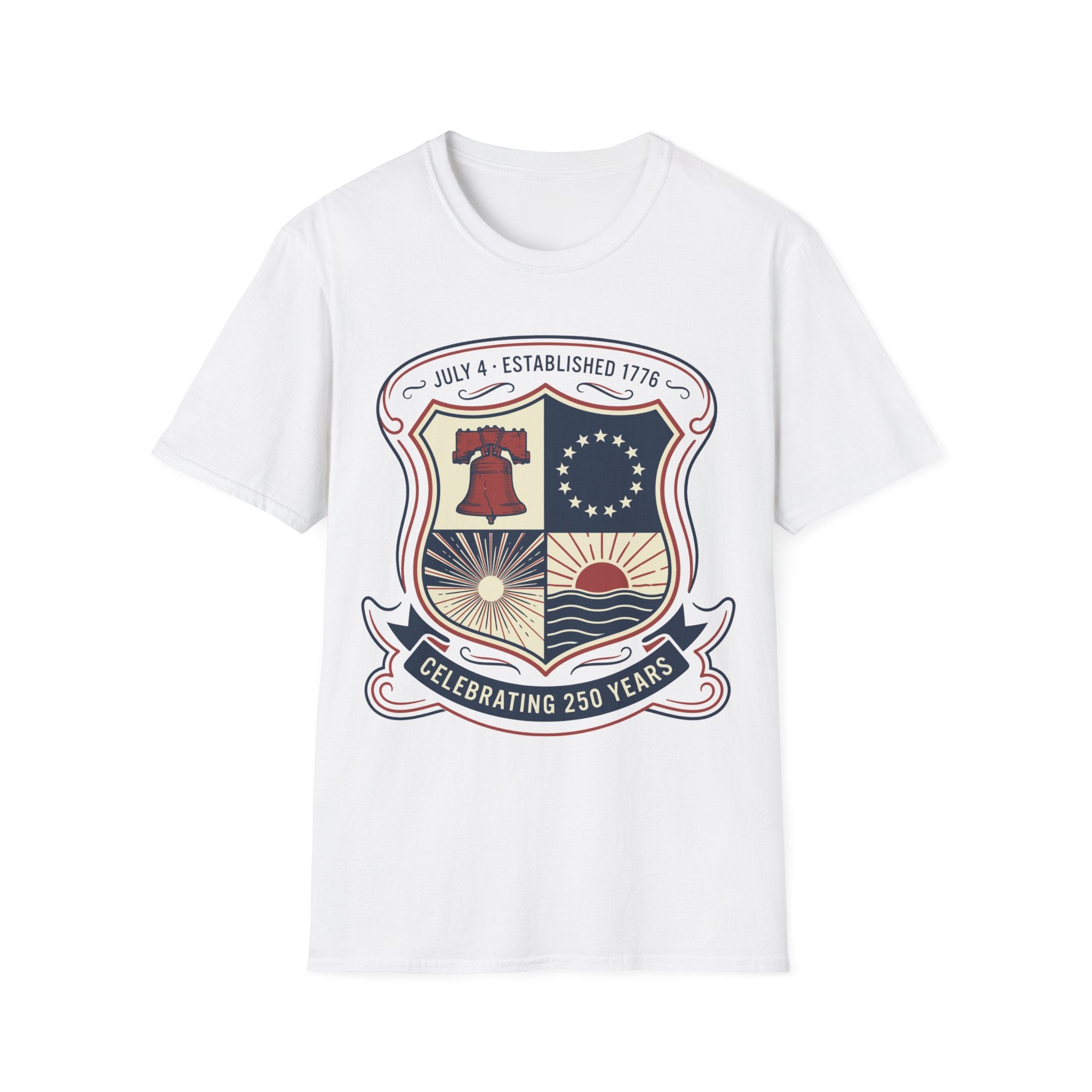 America 250th Anniversary Shield Shirt | Established 1776 Vintage Crest