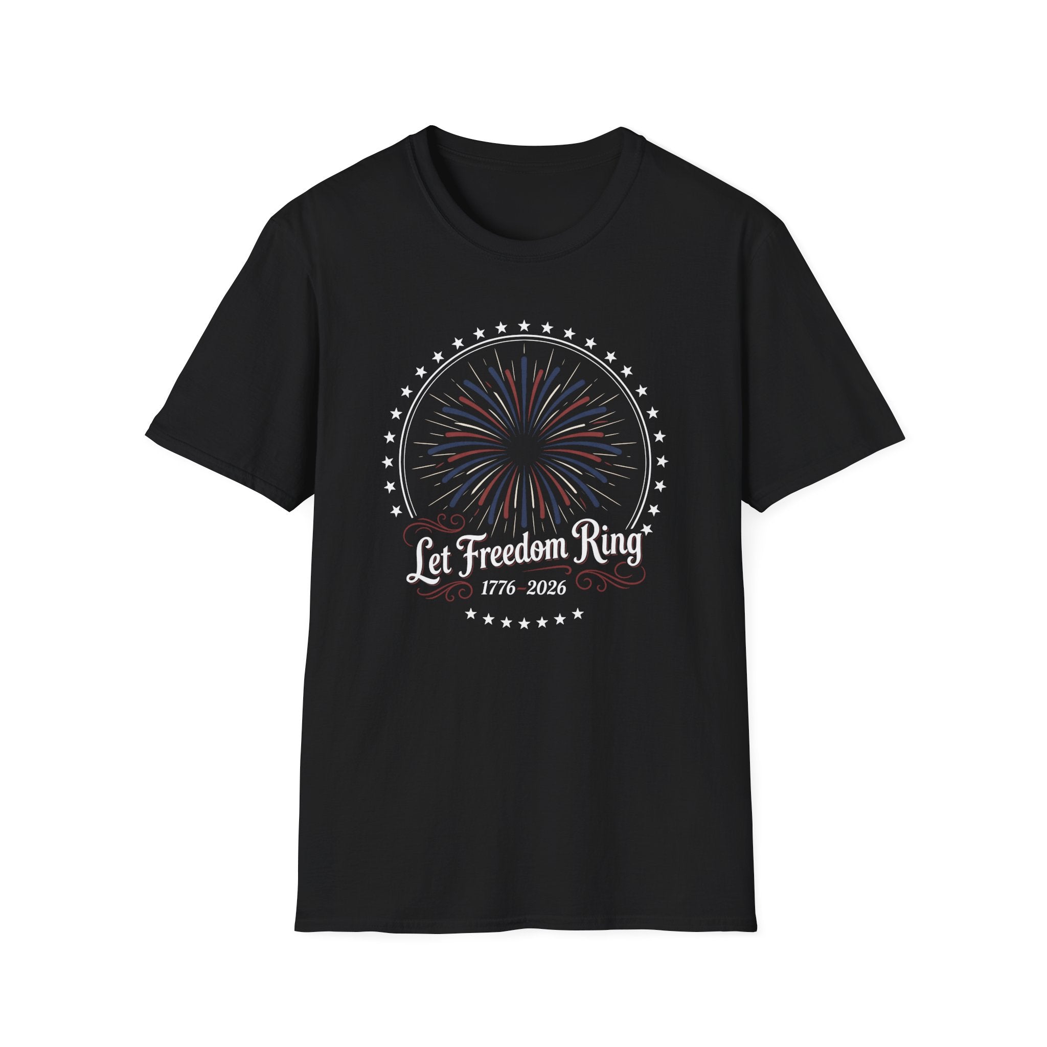 Let Freedom Ring: America 250th Anniversary Fireworks T-Shirt (1776-2026)