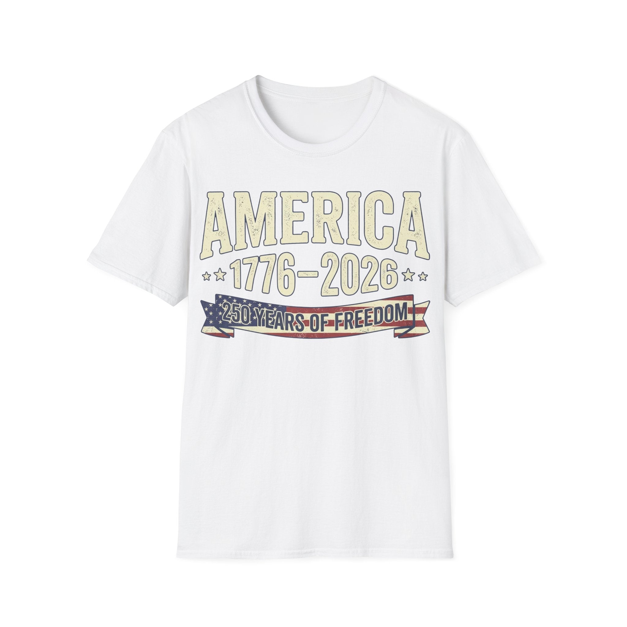America 250 Years of Freedom: 1776-2026 Vintage Anniversary T-Shirt