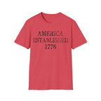 America Established 1776 Vintage Distressed T-Shirt