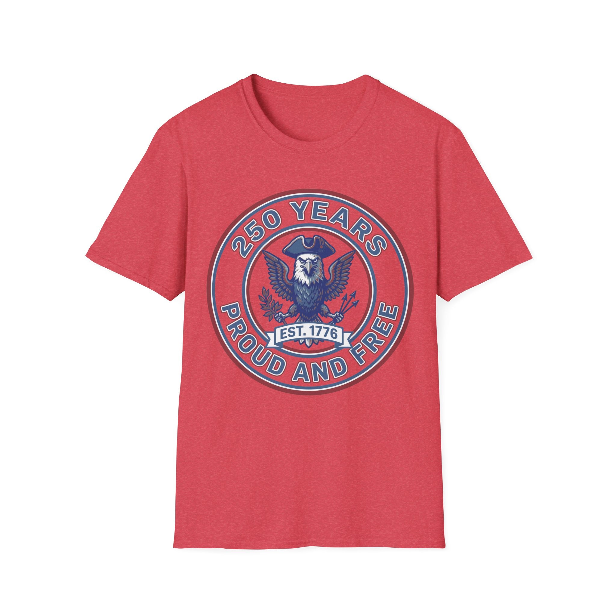 America 250 T-Shirt | 250 Years Proud and Free Est 1776 Eagle Tee