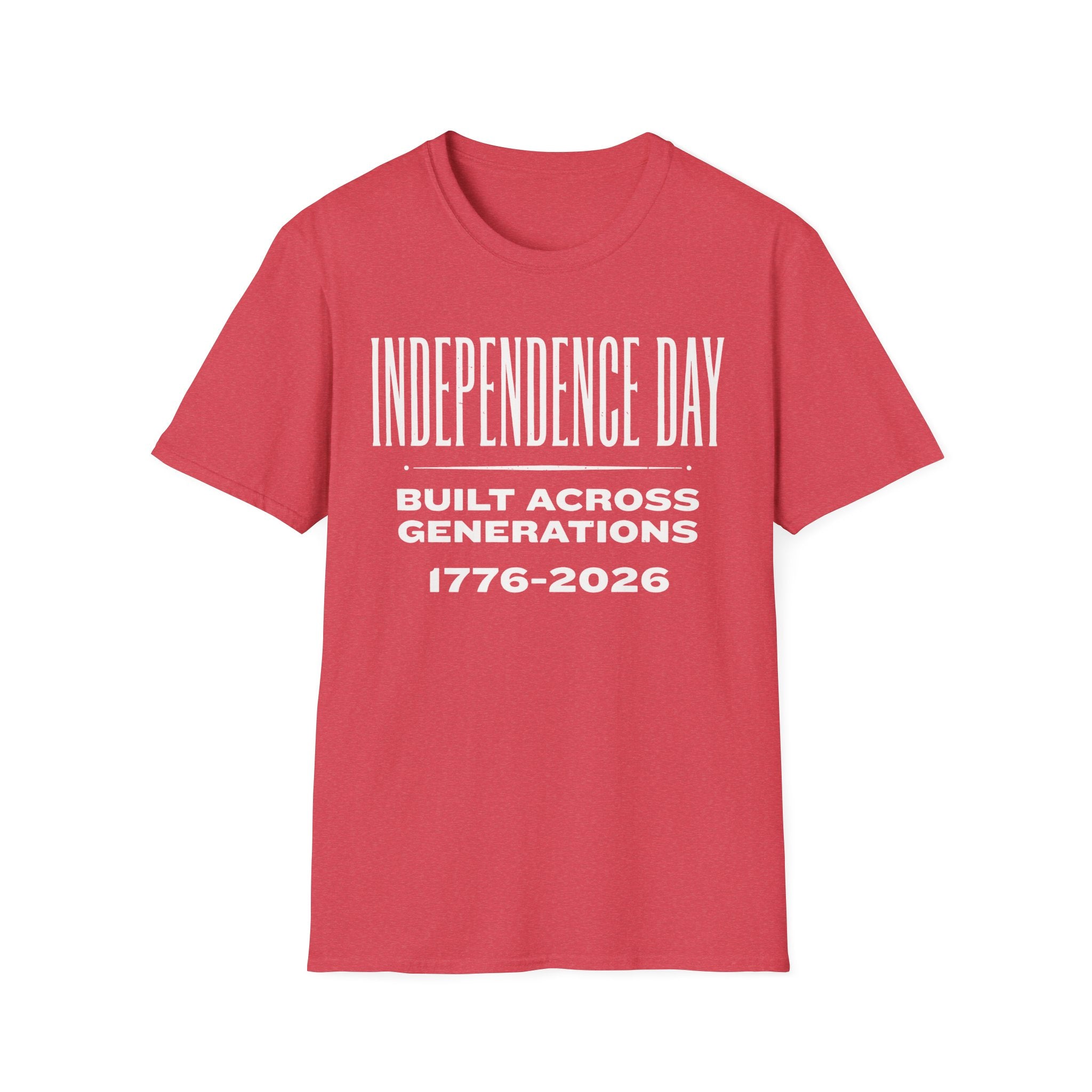 Independence Day 1776-2026 T-Shirt | Built Across Generations USA 250 Tee