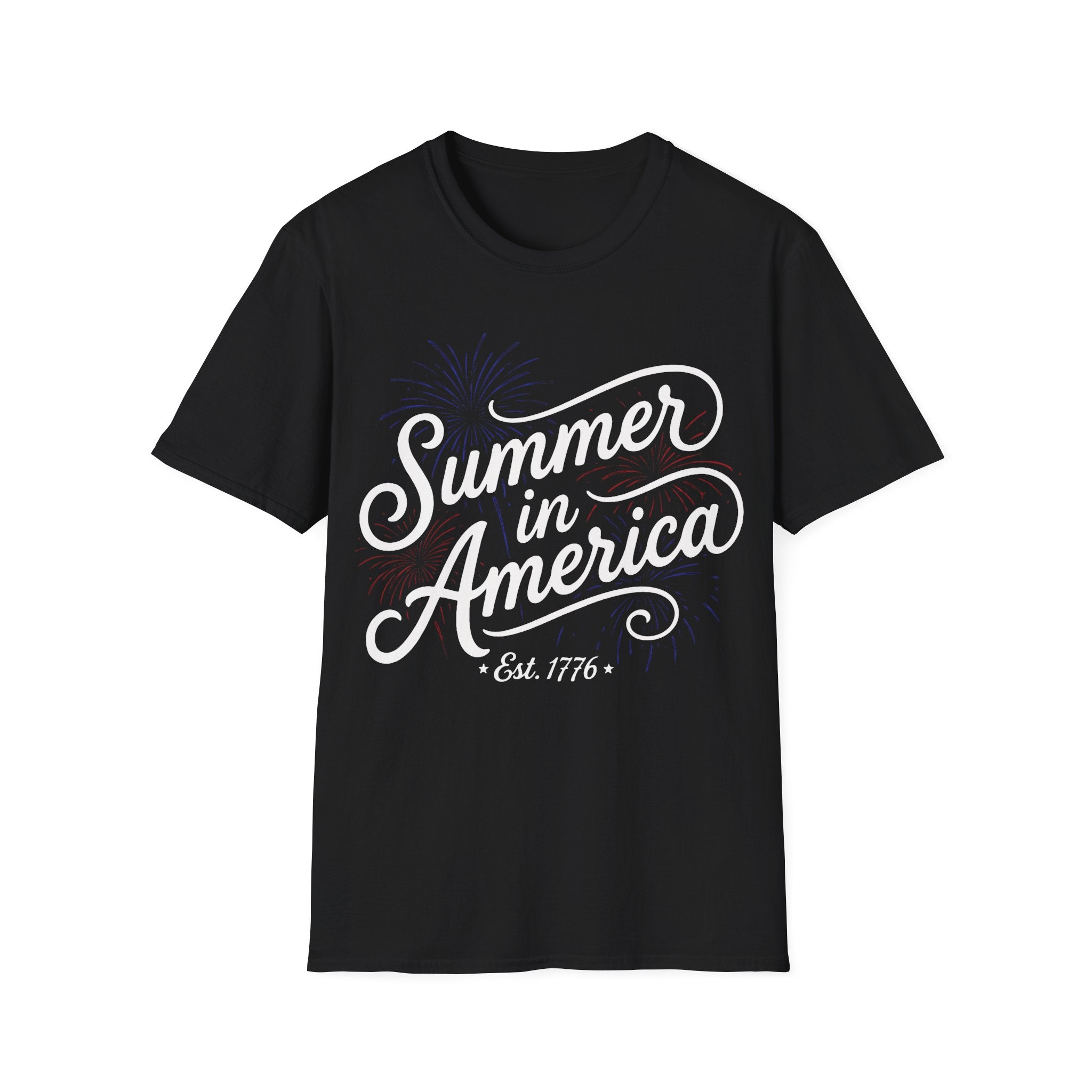 Summer in America T-Shirt | 4th of July Fireworks Est 1776 Tee