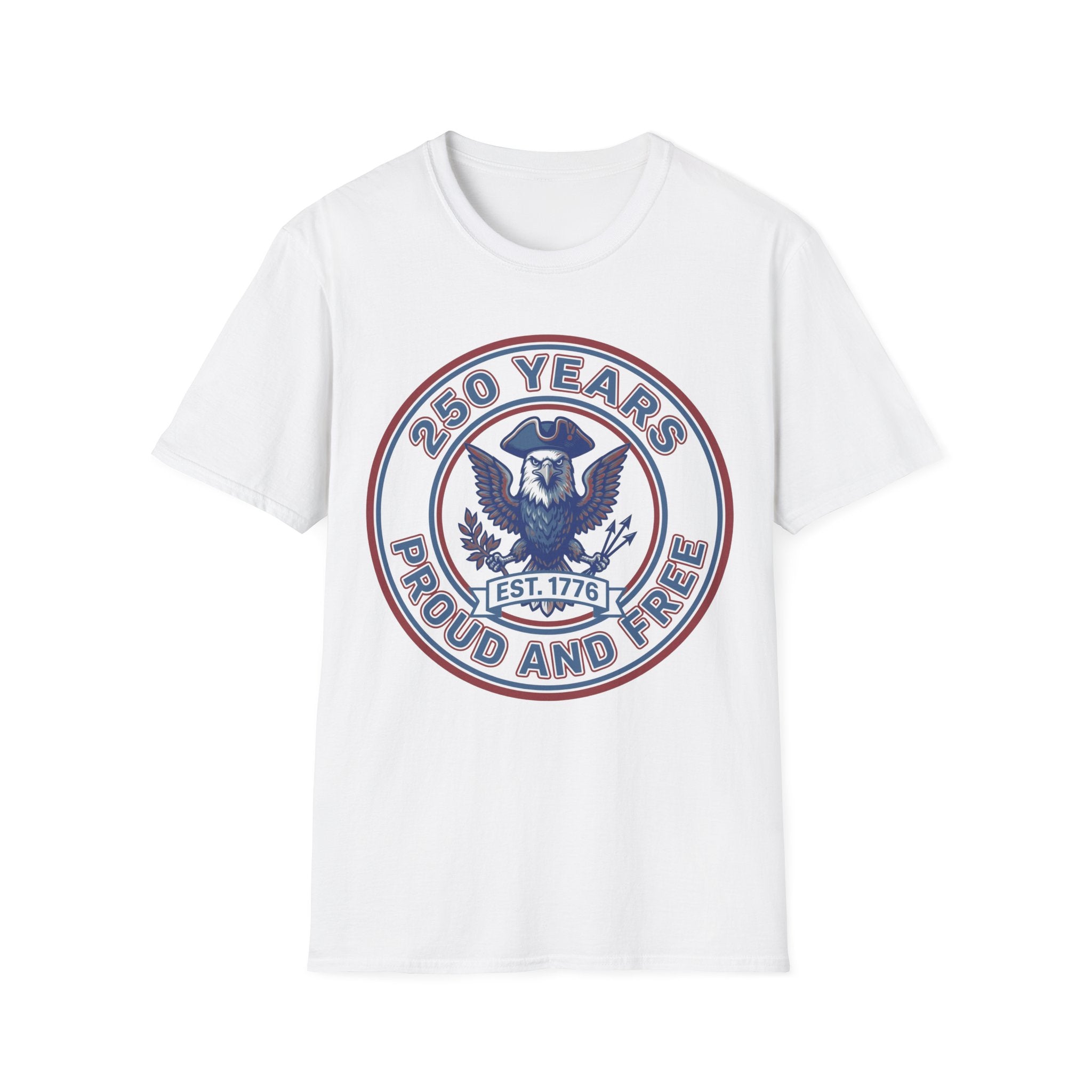 America 250 T-Shirt | 250 Years Proud and Free Est 1776 Eagle Tee