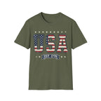 Vintage USA Varsity Est 1776 T-Shirt | Distressed Collegiate Patriotic Tee