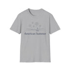 American Summer Minimalist Fireworks & Sailboat T-Shirt
