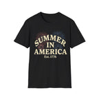 Summer in America T-Shirt | Retro Fireworks Est 1776 Tee