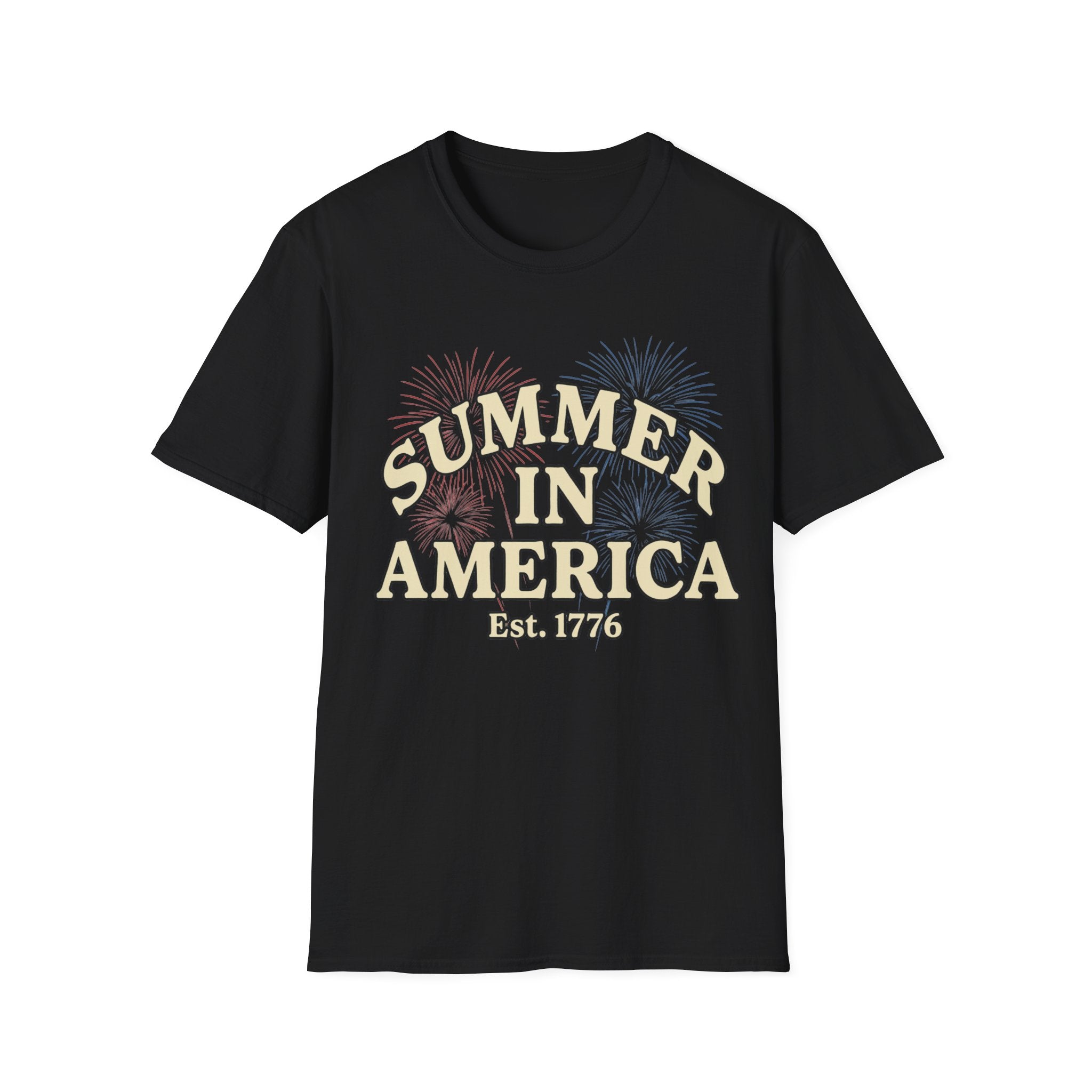 Summer in America T-Shirt | Retro Fireworks Est 1776 Tee