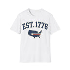 Vintage EST 1776 USA Map T-Shirt | Classic Americana Patriotic Tee