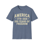 America 250 T-Shirt | Vintage 1776-2026 250 Years of Freedom Tee