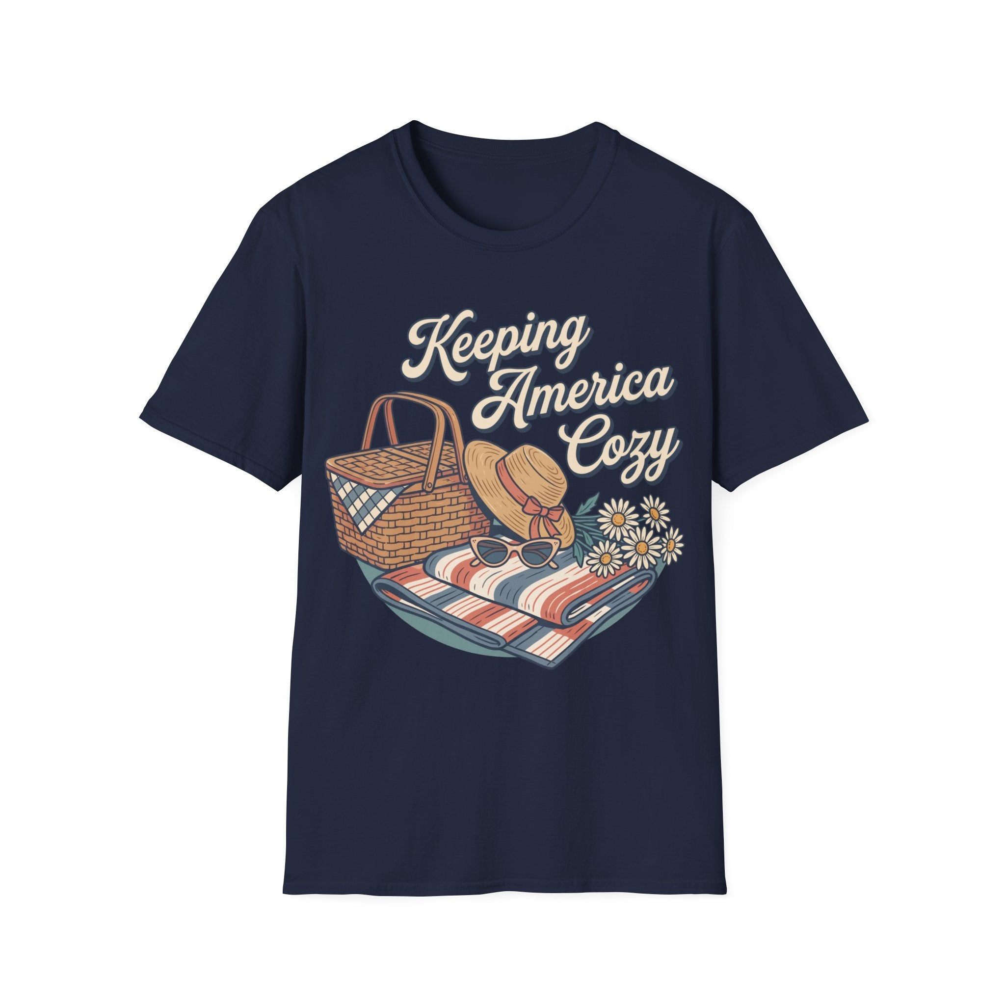 Keeping America Cozy Retro Summer Picnic T-Shirt