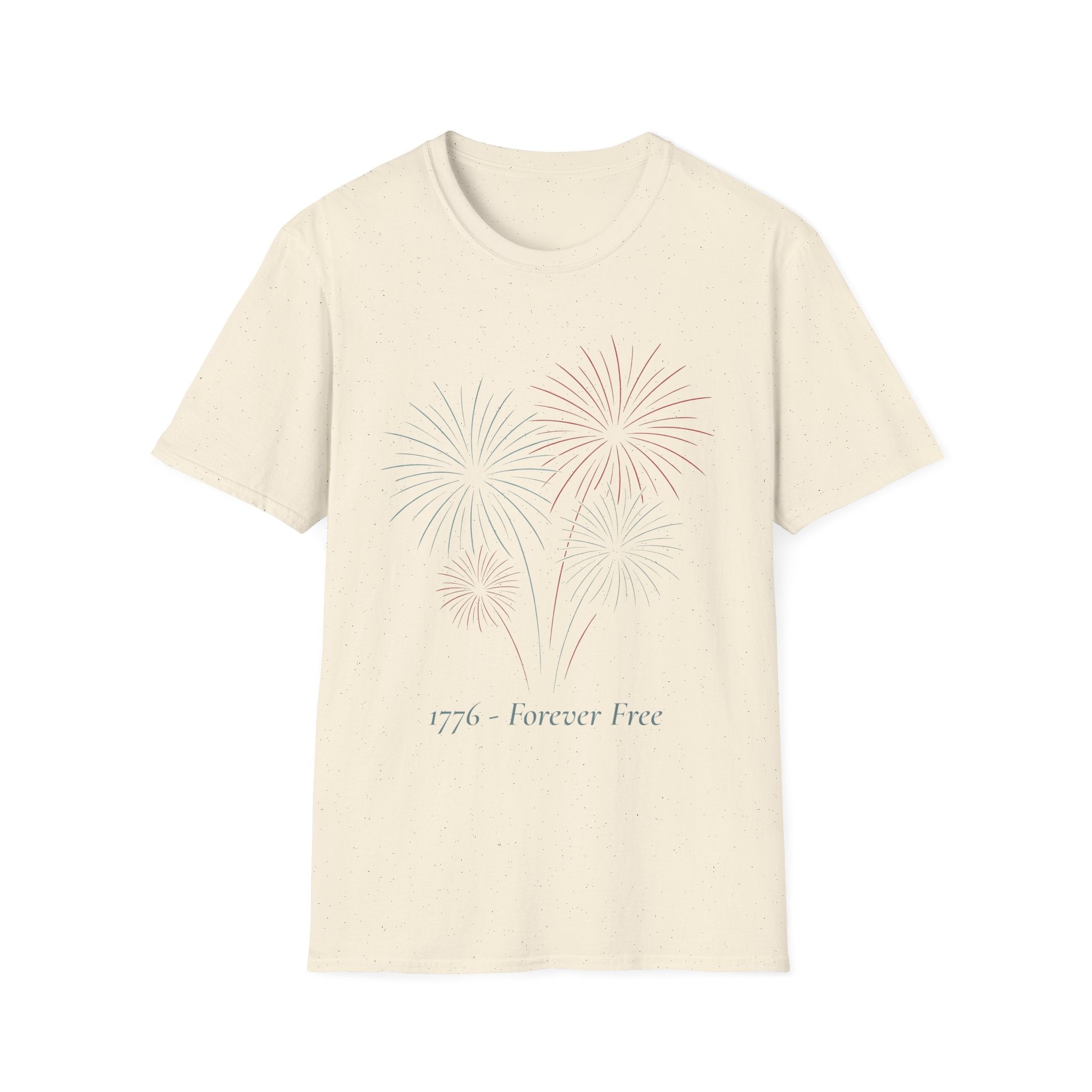 1776 Forever Free T-Shirt | Patriotic Fireworks 4th of July Tee