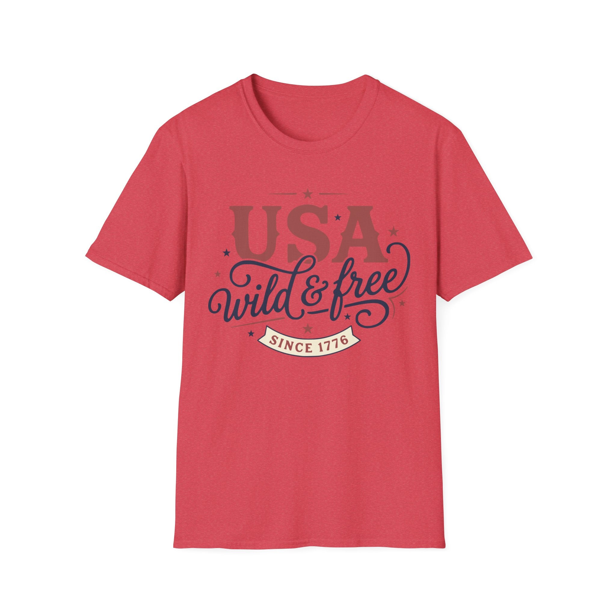 Vintage USA Wild & Free Since 1776 T-Shirt | Boho Country Patriotic Tee