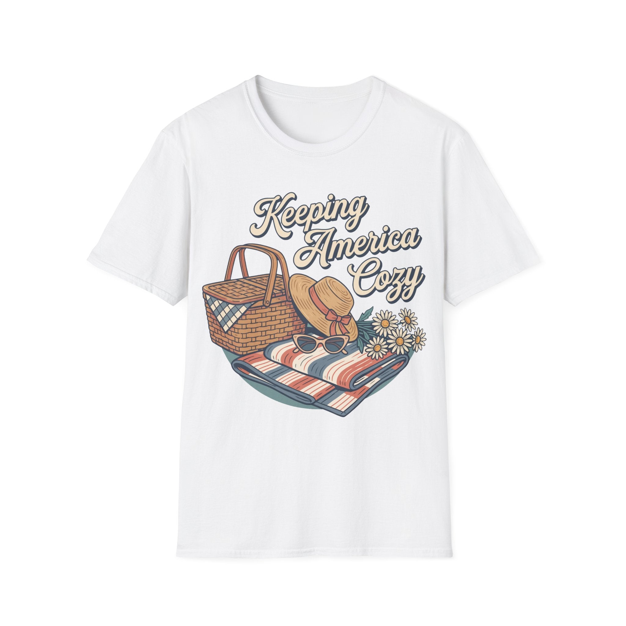 Keeping America Cozy Retro Summer Picnic T-Shirt