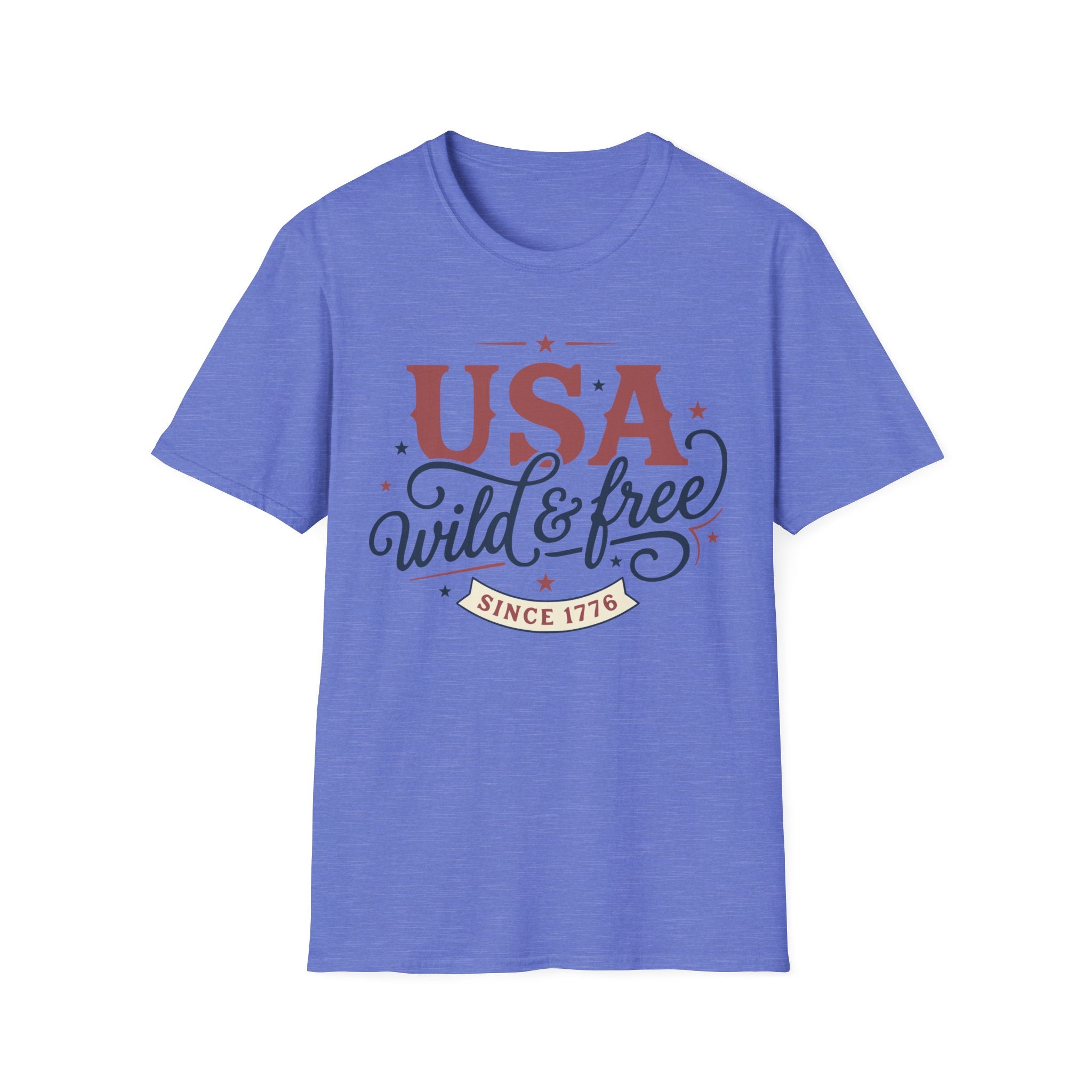 Vintage USA Wild & Free Since 1776 T-Shirt | Boho Country Patriotic Tee