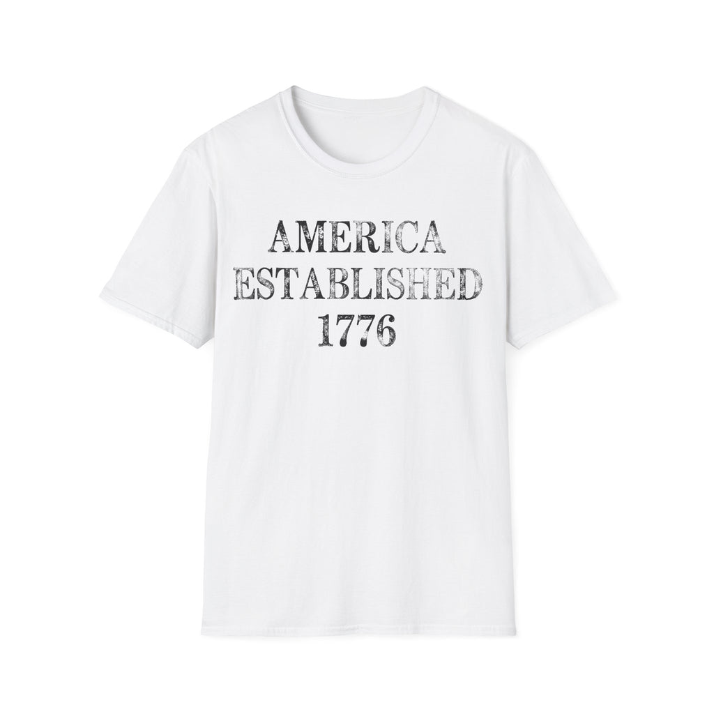 America Established 1776 Vintage Distressed T-Shirt
