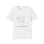 1776 Forever Free T-Shirt | Minimalist Patriotic Firework Tee