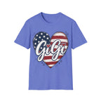 Gigi Distressed American Flag Heart T-Shirt