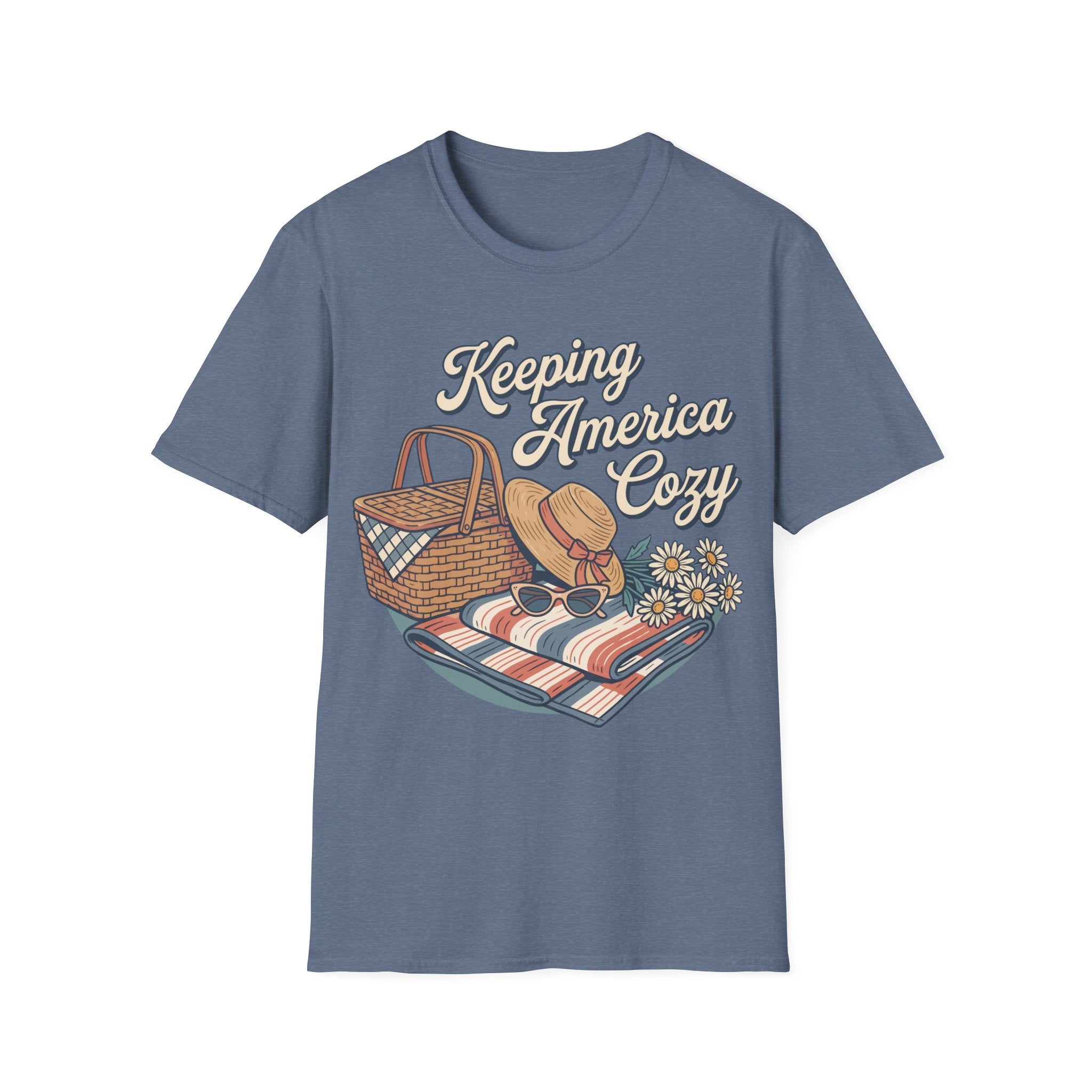 Keeping America Cozy Retro Summer Picnic T-Shirt