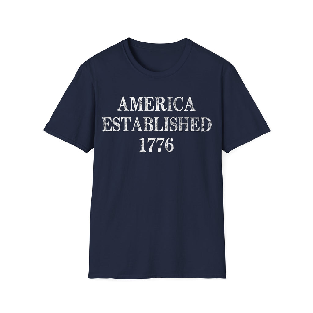 America Established 1776 Vintage Distressed T-Shirt