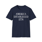 America Established 1776 Vintage Distressed T-Shirt