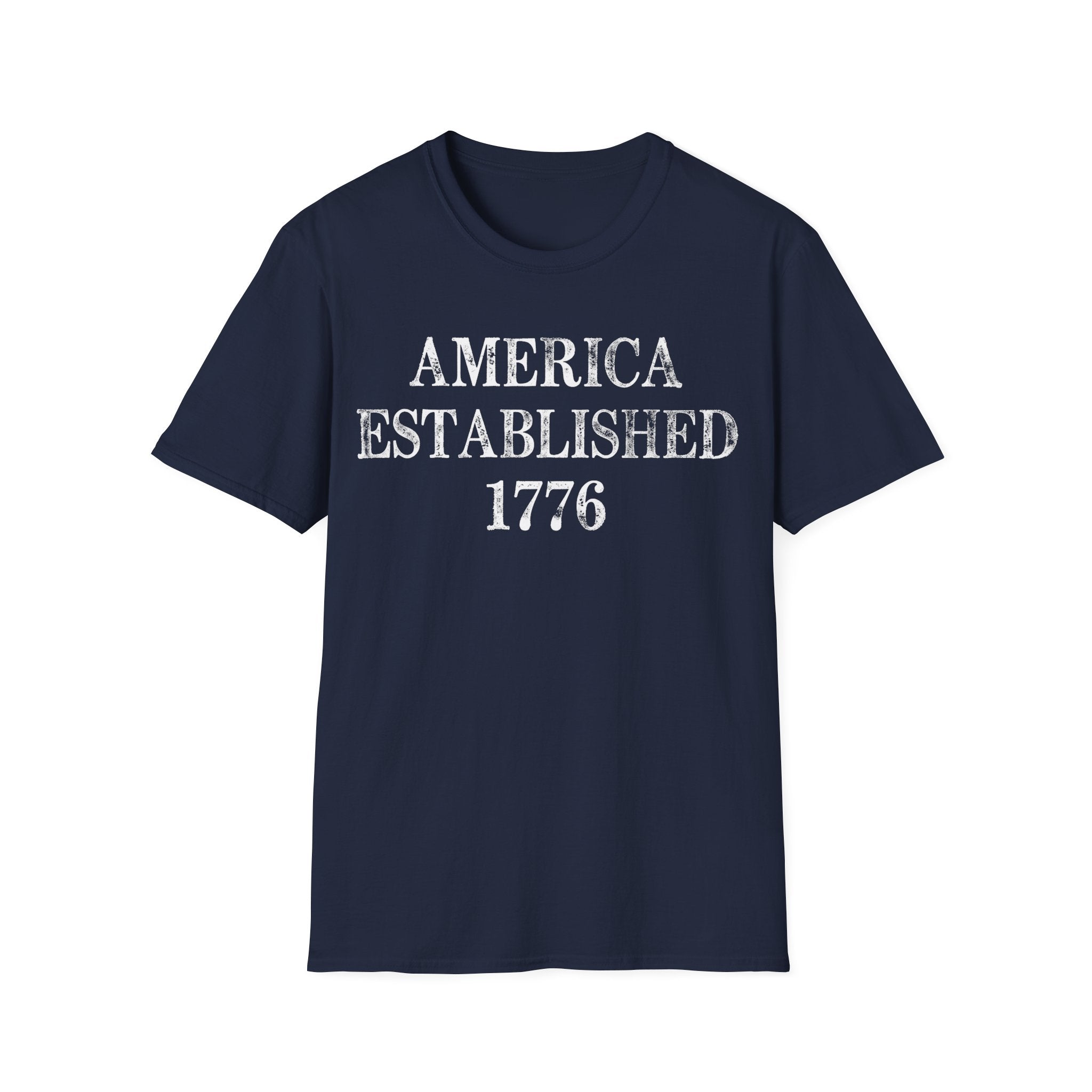 America Established 1776 Vintage Distressed T-Shirt