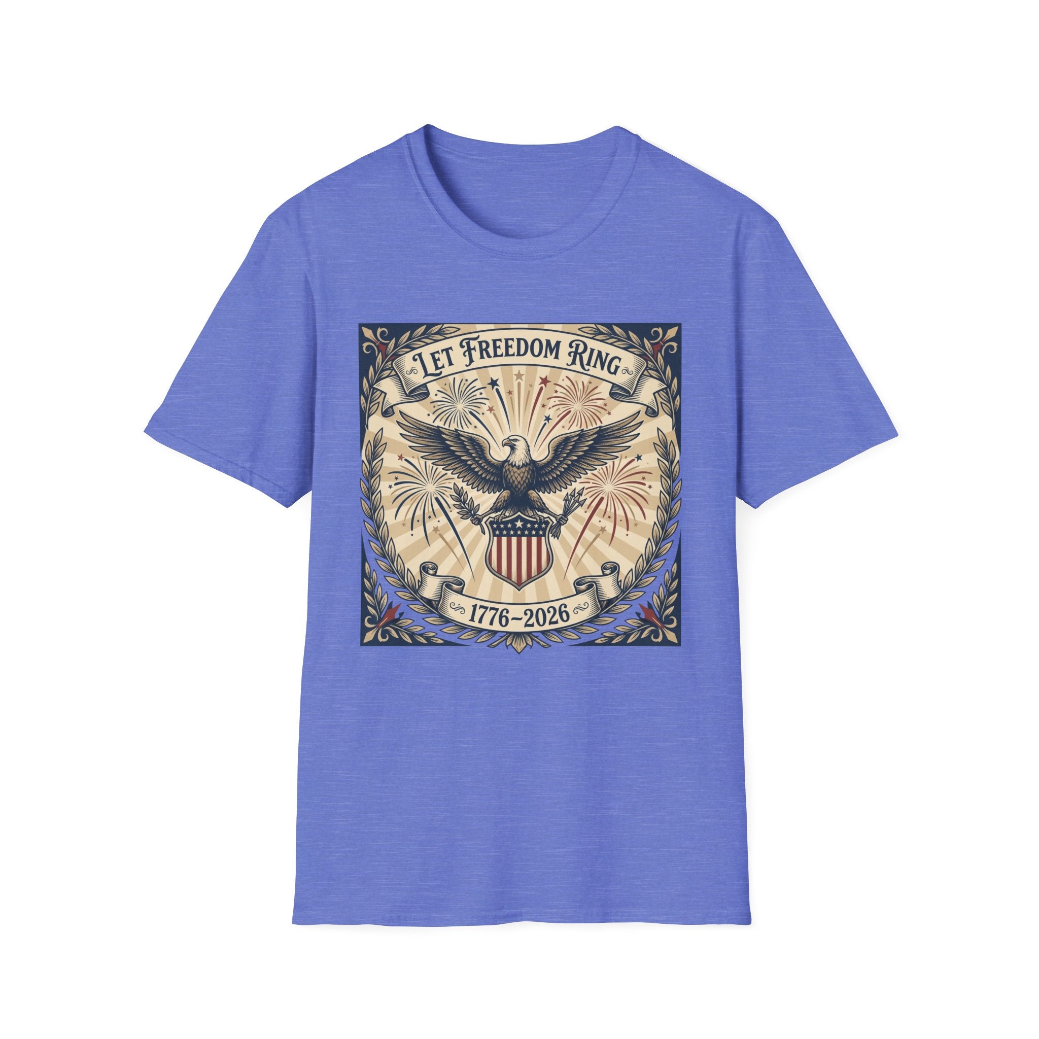 Let Freedom Ring 1776-2026 T-Shirt | Vintage America 250th Eagle Tee