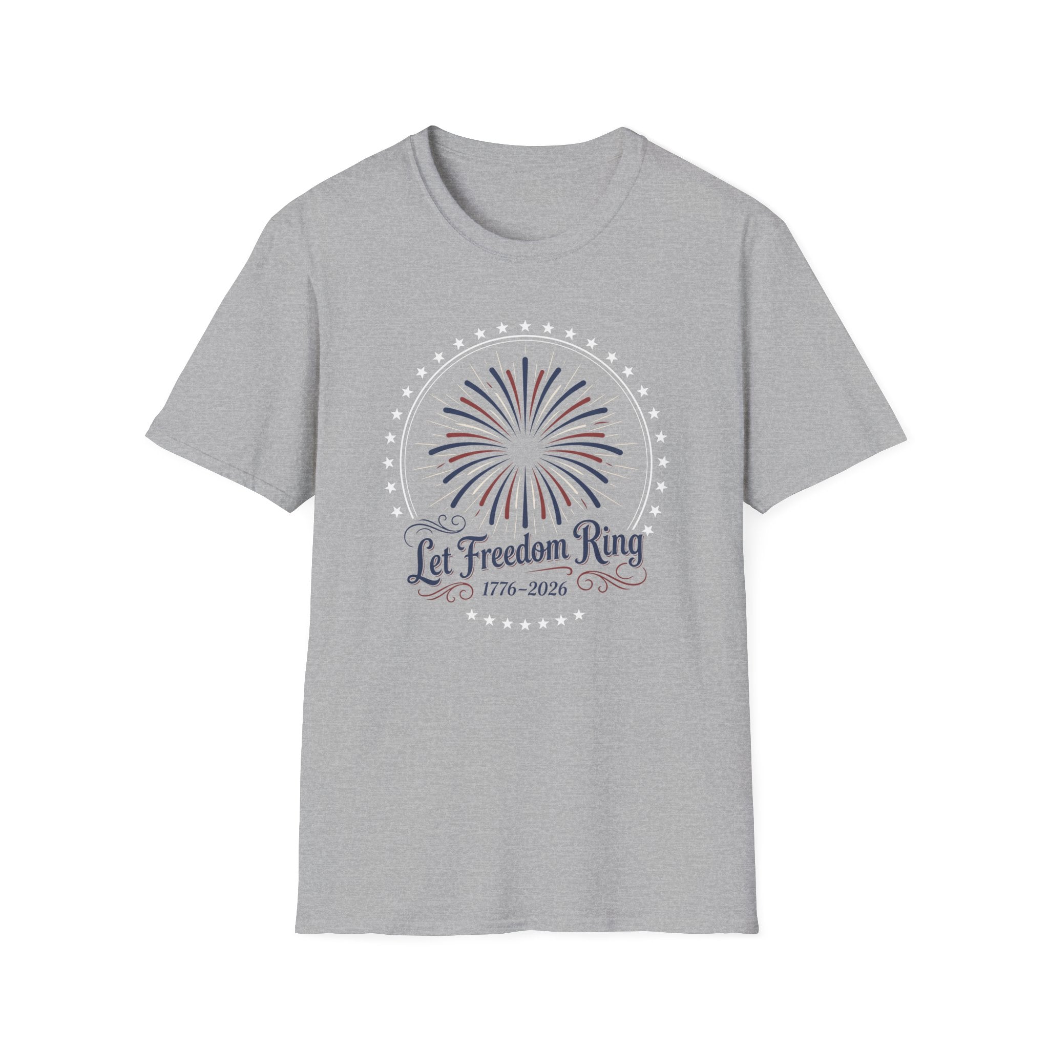Let Freedom Ring: America 250th Anniversary Fireworks T-Shirt (1776-2026)