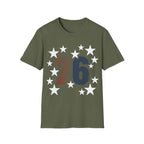 Spirit of '76 Retro Patriotic T-Shirt | Vintage 1776 Stars Tee