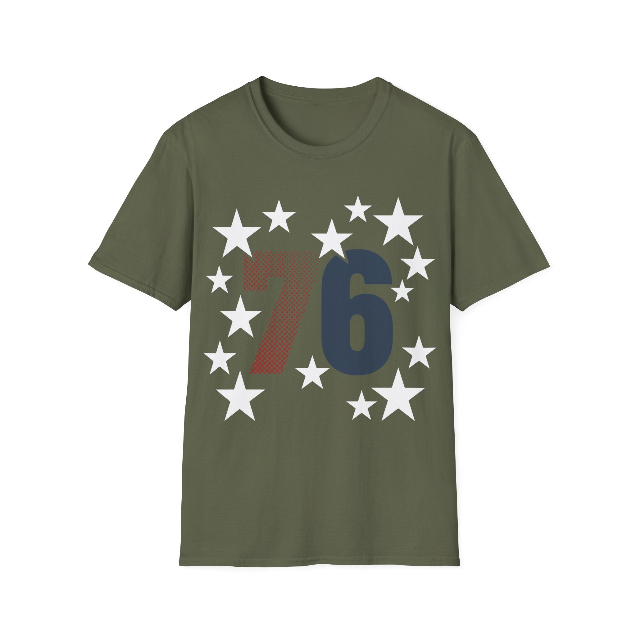 Spirit of '76 Retro Patriotic T-Shirt | Vintage 1776 Stars Tee