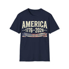 America 250 Years of Freedom: 1776-2026 Vintage Anniversary T-Shirt