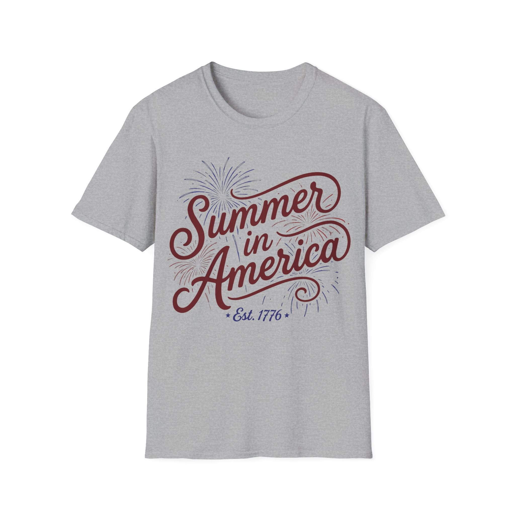 Summer in America T-Shirt | 4th of July Fireworks Est 1776 Tee