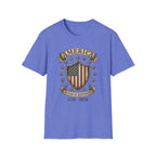 America 250 Years of Independence 1776-2026 Vintage Flag Shield T-Shirt