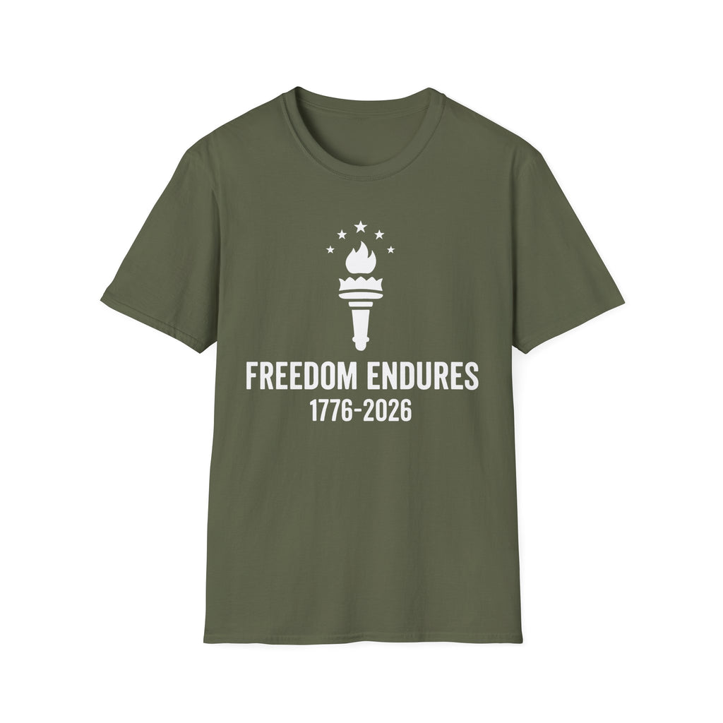 Freedom Endures 1776-2026 T-Shirt | USA 250th Anniversary Patriotic Tee