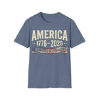America 250 Years of Freedom: 1776-2026 Vintage Anniversary T-Shirt