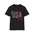 Western Cowboy Hat And Boots USA T-Shirt