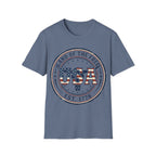 Western Longhorn Land Of The Free USA T-Shirt