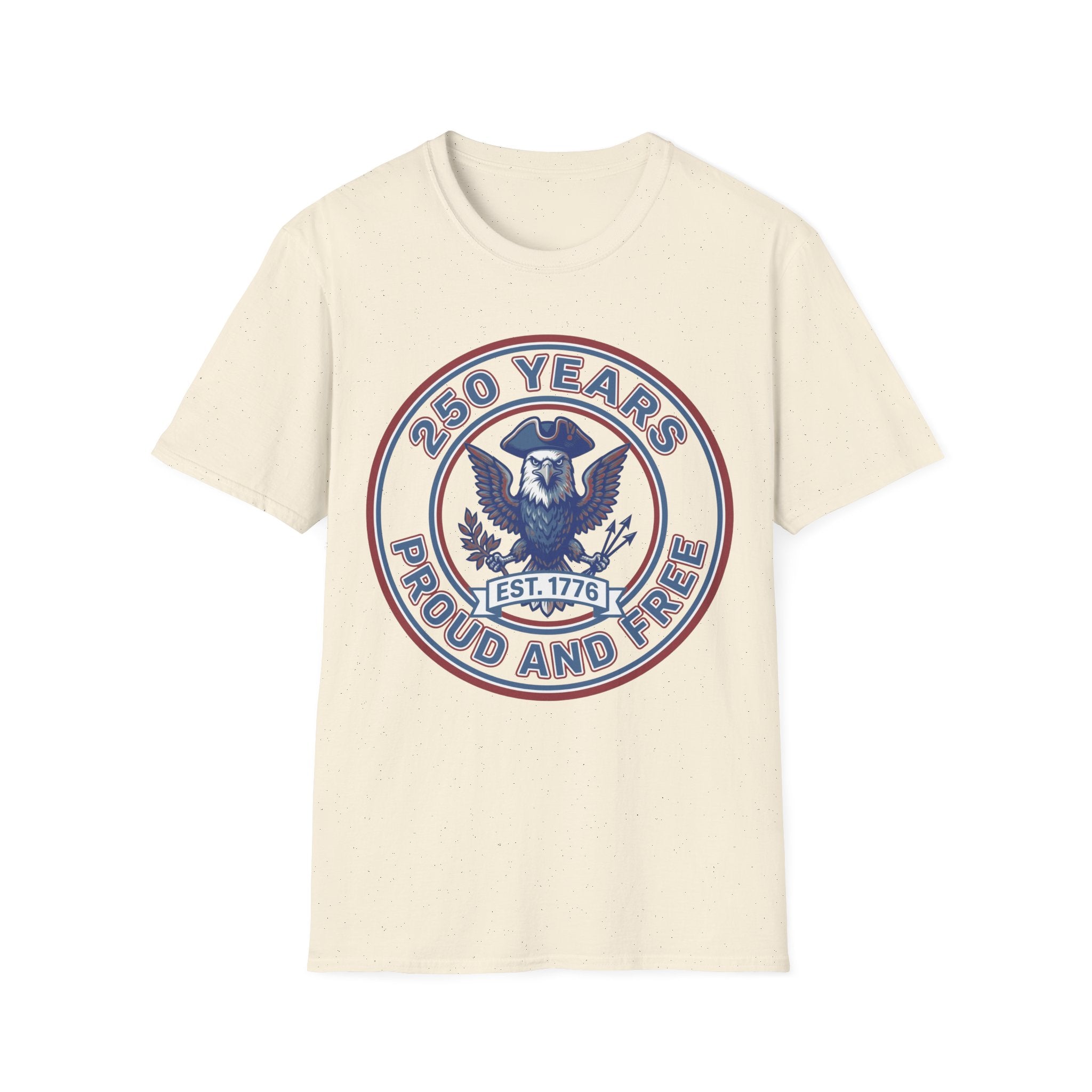 America 250 T-Shirt | 250 Years Proud and Free Est 1776 Eagle Tee