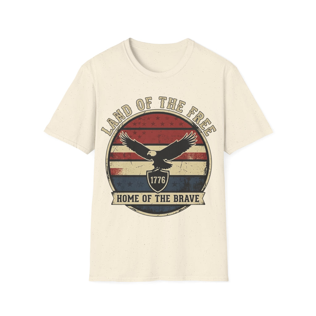 Land of the Free Home of the Brave Shirt | Vintage 1776 Eagle Tee