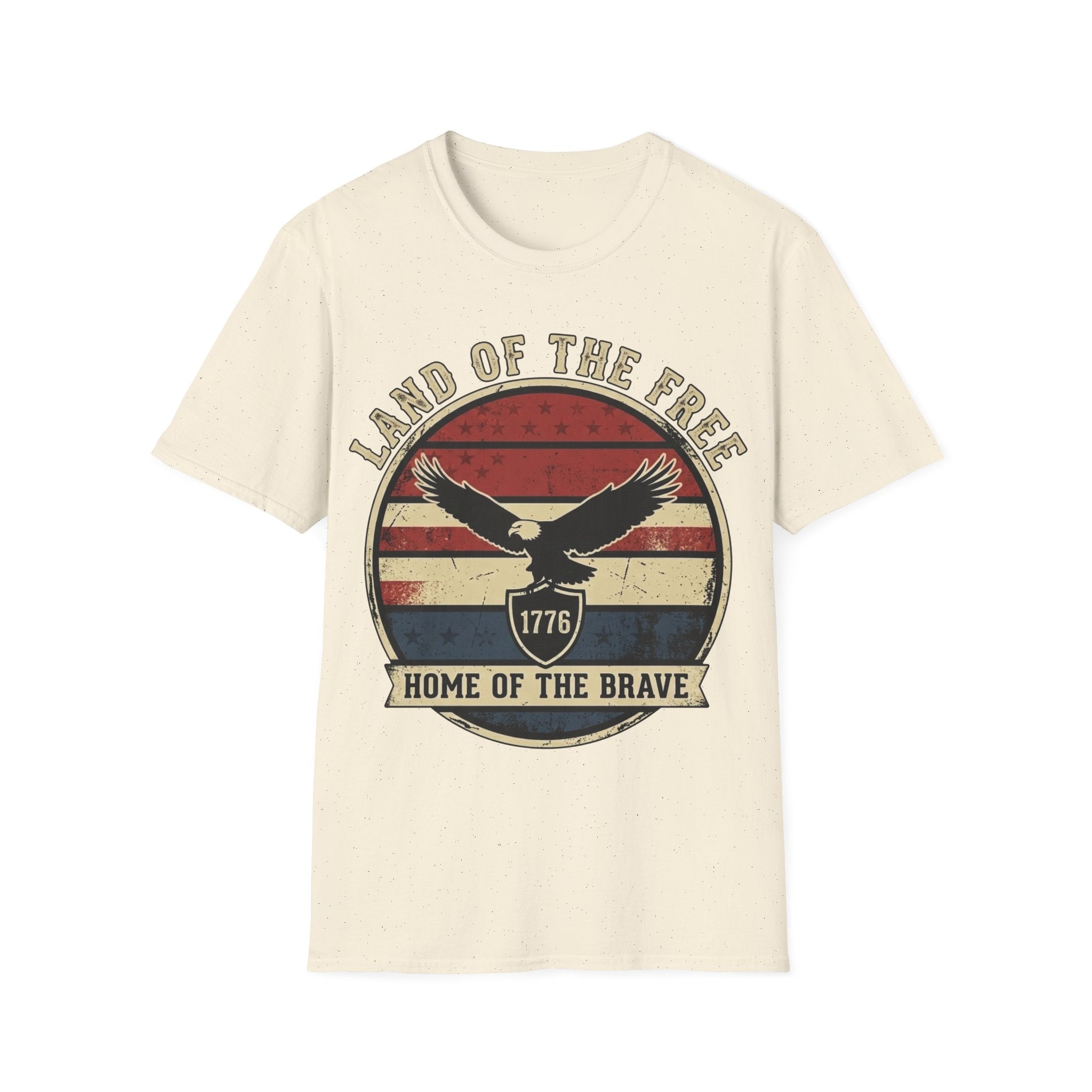 Land of the Free Home of the Brave Shirt | Vintage 1776 Eagle Tee