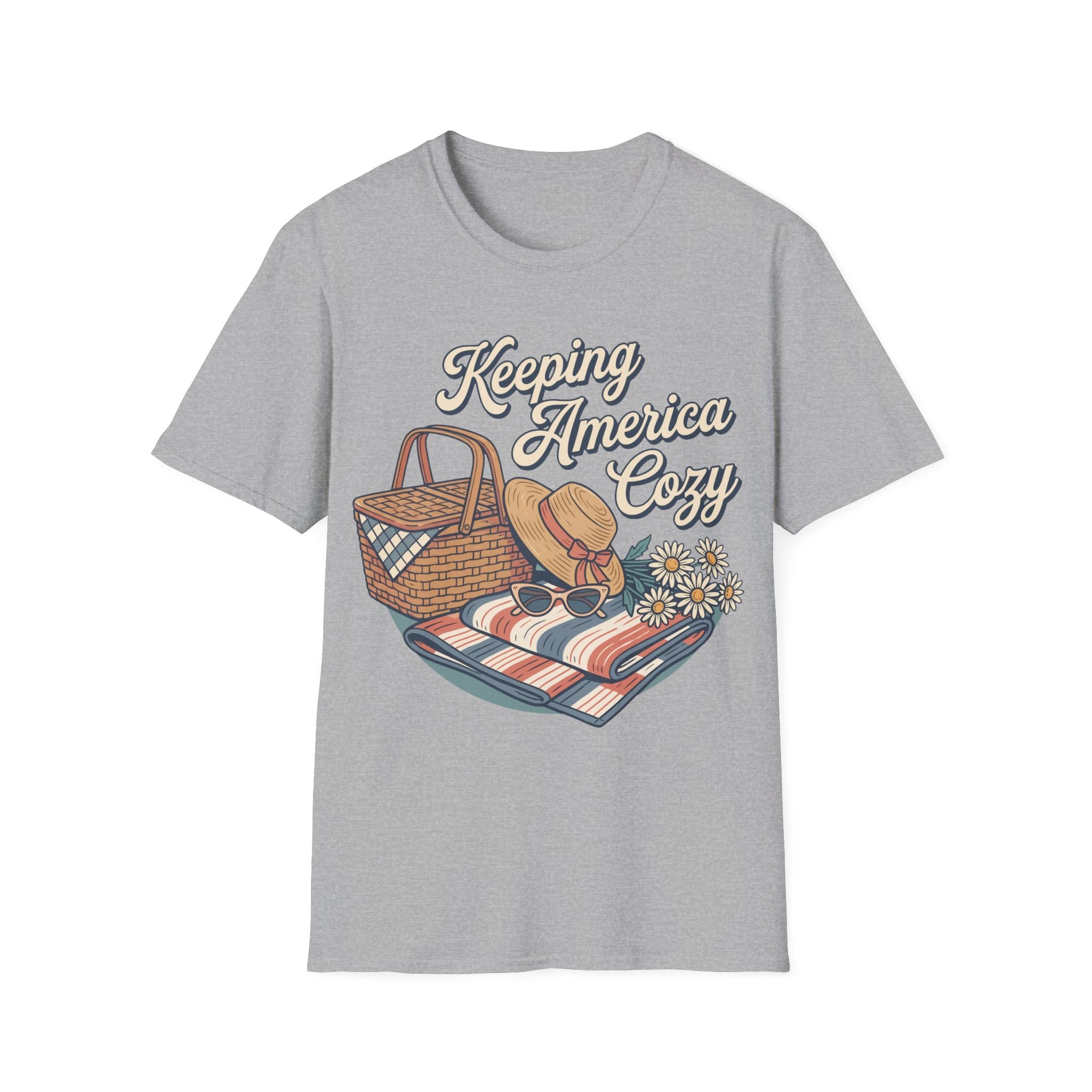 Keeping America Cozy Retro Summer Picnic T-Shirt