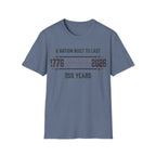 A Nation Built To Last T-Shirt | Vintage 1776-2026 America 250 Tee