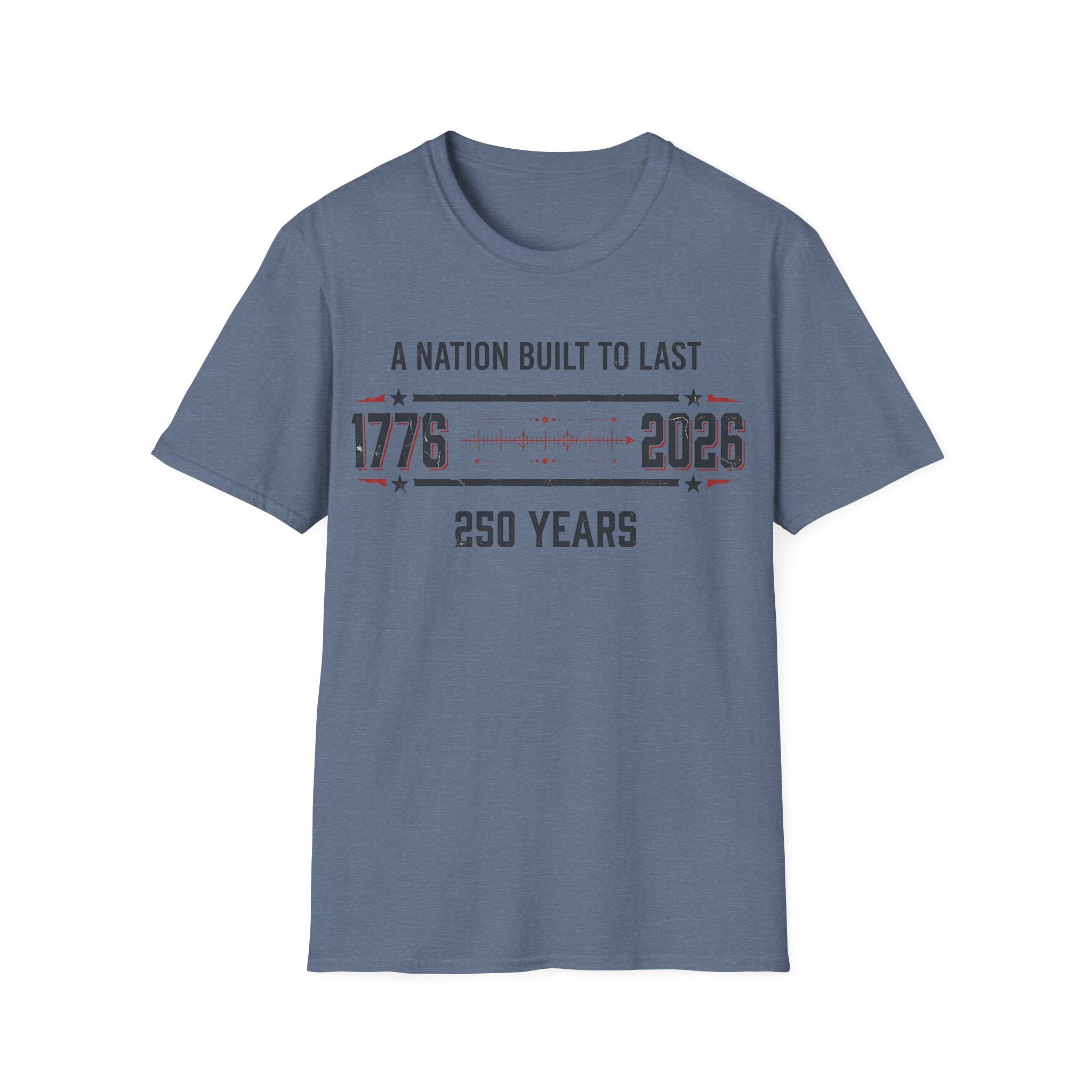 A Nation Built To Last T-Shirt | Vintage 1776-2026 America 250 Tee