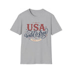 Vintage USA Wild & Free Since 1776 T-Shirt | Boho Country Patriotic Tee