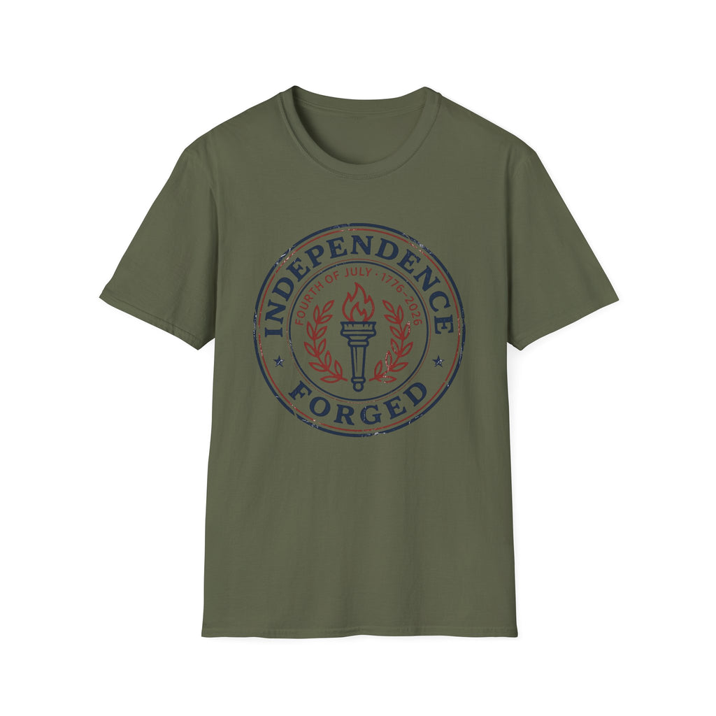 Independence Forged 250th Anniversary Shirt | Retro 1776-2026 Liberty Torch Tee