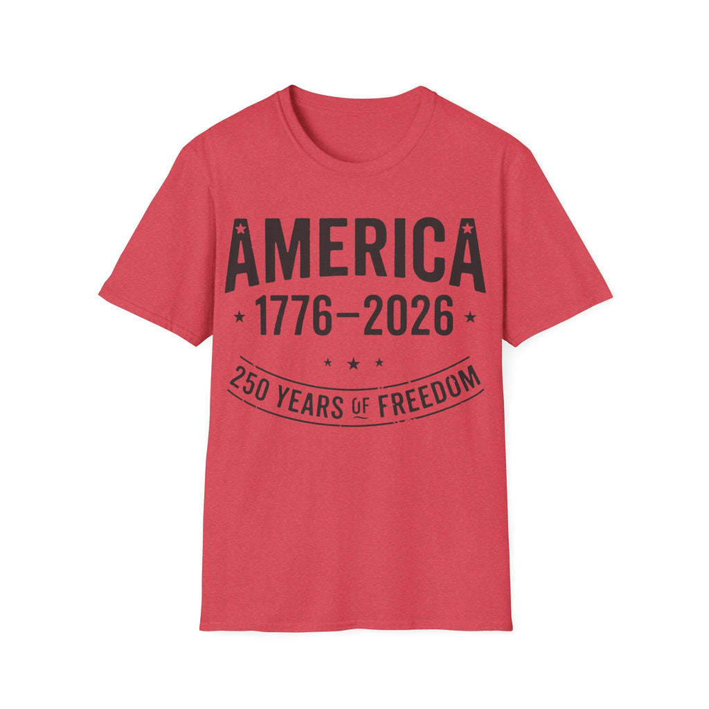 America 250 T-Shirt | Vintage Distressed 1776-2026 Freedom Tee