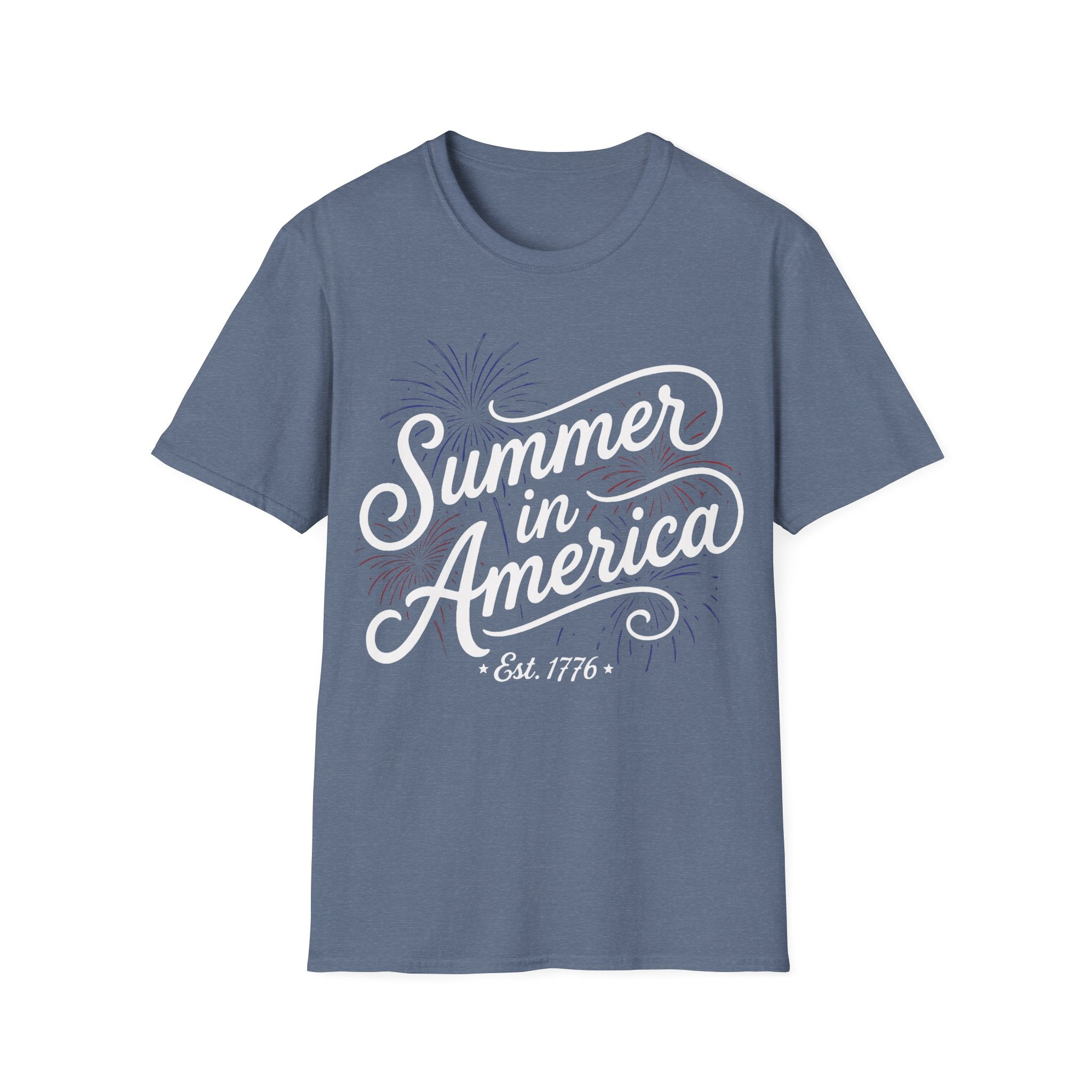 Summer in America T-Shirt | 4th of July Fireworks Est 1776 Tee