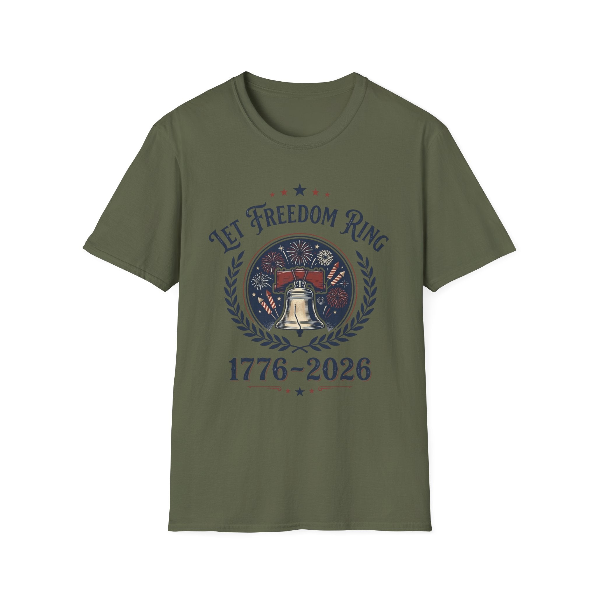 Let Freedom Ring 1776-2026 T-Shirt | Vintage Liberty Bell America 250 Tee
