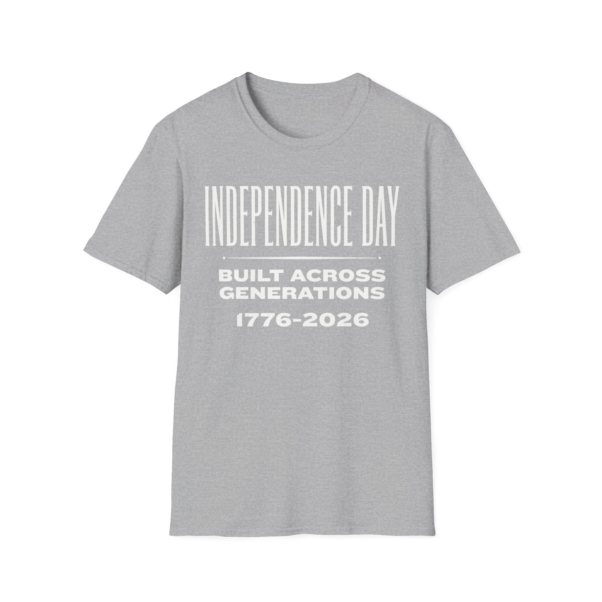 Independence Day 1776-2026 T-Shirt | Built Across Generations USA 250 Tee