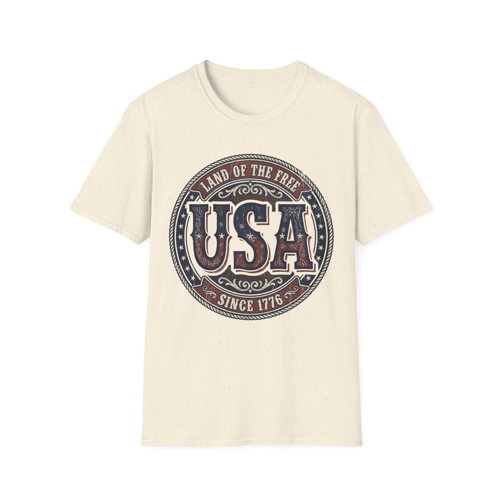 Vintage Western USA Land of the Free T-Shirt | Country Patriotic Tee